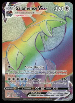 Pokemon Cards Salamence VMAX 194/189 Darkness Ablaze Rare Rainbow NM - Image 1