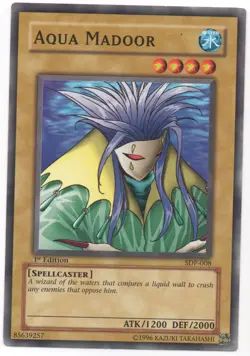 Aqua Madoor 1st Edition Common SDP-008 Yu-Gi-Oh Near Mint - Image 1