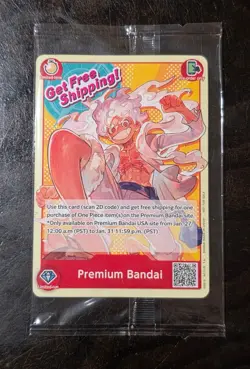 ONE PIECE CARD GAME MONKEY.D.LUFFY PREMIUM BANDAI CARD GAMES FEST 23-24 Sealed - Image 1