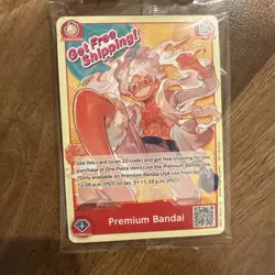 ONE PIECE CARD GAME MONKEY.D.LUFFY PREMIUM BANDAI CARD GAMES FEST 23-24 SHIPPING - Image 2