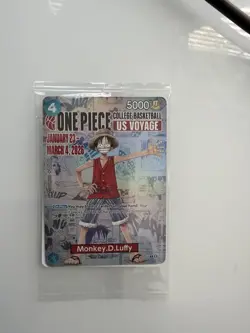 One Piece TCG Monkey D. Luffy Rutgers College Promo - Sealed - Image 2
