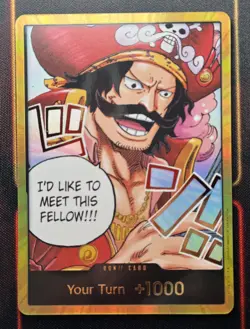 One Piece Gold D. Roger Don English Carrying On His Will OP-13 Foil - Image 1