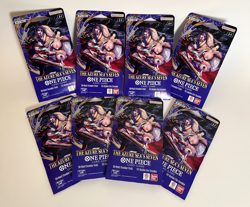 One Piece TCG OP-14 The Azure Sea’s Seven 8x Sleeved Booster Packs English NEW - Image 1