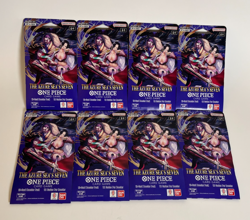 One Piece TCG OP-14 The Azure Sea’s Seven 8x Sleeved Booster Packs English NEW - Image 4