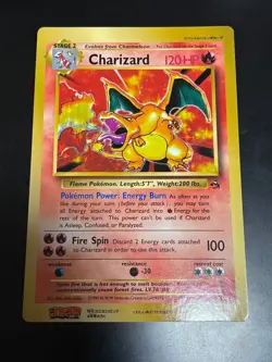 Pokemon Card CoroCoro Comic Supplement Charizard Jumbo Card Old Back Illustratio - Image 1