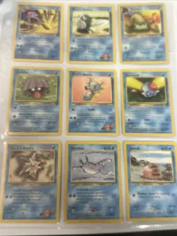 Pokemon TCG Base Set 9 card lot. Commons. Cards shown will be the ones you get - Image 1