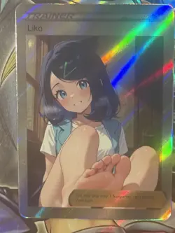 Pokemon Liko Anime Waifu Custom DIY Trainer Art Sexy Pokemon card - Image 2