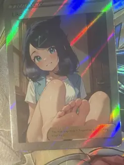 Pokemon Liko Anime Waifu Custom DIY Trainer Art Sexy Pokemon card - Image 3