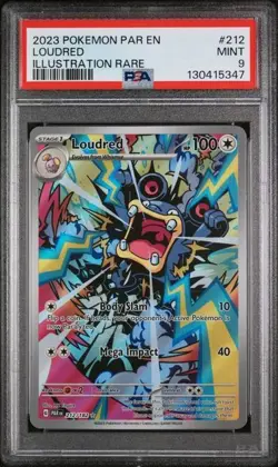 Loudred - Paradox Rift PSA 9 Pokemon Card 212/182 Illustration Rare - Image 1