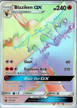 Blaziken GX (Secret) 170/168 SM - Celestial Storm - Pokemon Card - NM - Image 1
