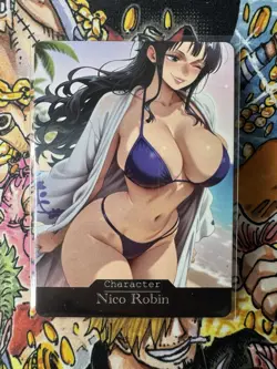Nico Robin One Piece Goddess Story Waifu Anime Custom Card - Image 1