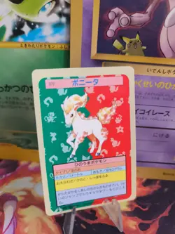 Pokemon Karte Card Topsun blue back 1995 bandai japanese Ponyta Ponita NM- - Image 1