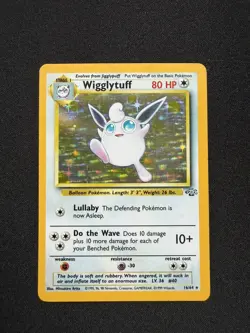 Wigglytuff 16/64 Jungle Holo Pokemon Card - LP - Image 1