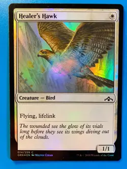 MTG 1x FOIL Healer's Hawk Pauper Modern Magic the Gathering Card x1 NM - Image 1
