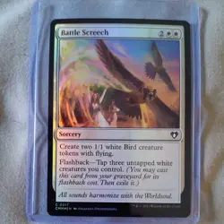 MTG Battle Screech Foil 0017 Commander Masters - Image 1