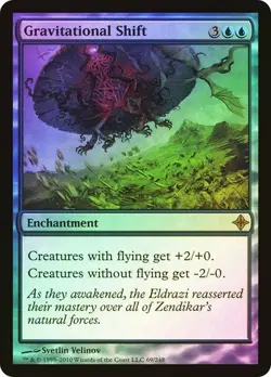 Rise of the Eldrazi MTG Foil Gravitational Shift Magic - Image 1