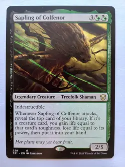 MTG - 1x Sapling Of Colfenor - Commander - NM - Image 1