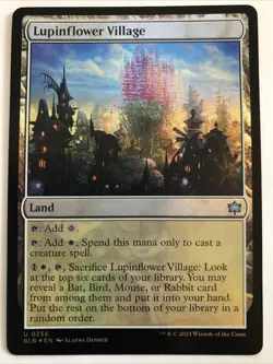 MTG Bloomburrow Lupinflower Village Foil 0256 NM - Image 1