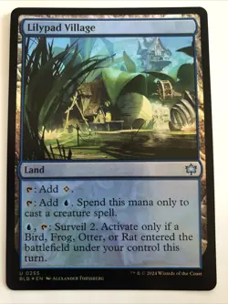 MTG Bloomburrow Lilypad Village Foil 0255 NM - Image 1