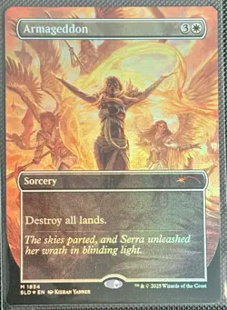 Armageddon (Rainbow Foil) Secret Lair Drop Foil, Kieran Yanner Art - Image 1