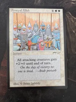 *** ARABIAN NIGHTS Army of Allah (Dark) *** NM Clean - DUTY FREE - Magic MtG - Image 1