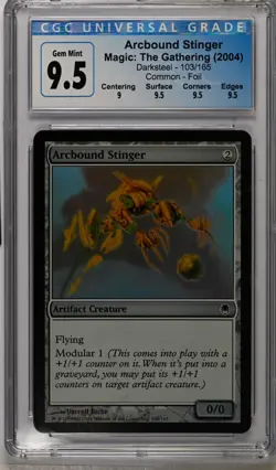 ARCBOUND STINGER Darksteel Foil CGC 9.5 MTG [Nostalgium] - Image 1