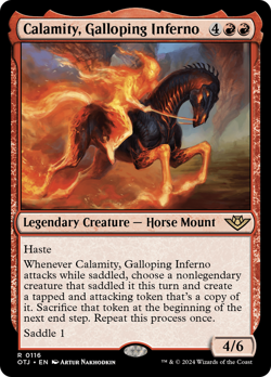 x1 Calamity, Galloping Inferno OTJ MTG 116 RARE M/NM 1x - Image 1