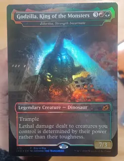 FOIL ZILORTHA STRENGTH INCARNATE GODZILLA KING OF PROMO MTG MAGIC - Image 1