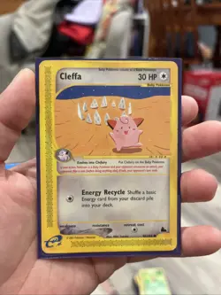 Pokemon 2003 Common Cleffa 48/144 Skyridge Non Holo - Lightly Played (LP) - Image 1