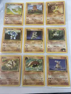 Pokemon TCG Base Set 9 card lot. Commons. Cards shown will be the ones you get - Image 1