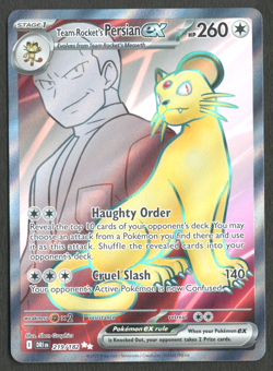 Pokemon TCG: Team Rocket's Persian ex 219/182 Destined Rivals Full Art - Image 1