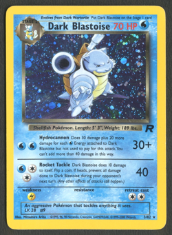 Pokemon TCG: Dark Blastoise 3/82 Team Rocket WoTC Holo Rare LP+ - Image 1
