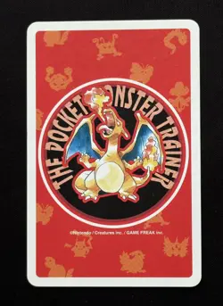 Charizard Japanese Pokemon Poker No. 006 Venusaur Red Deck Playing Card 1996 - Image 2