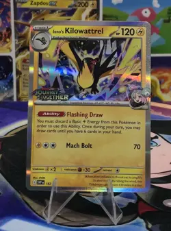 Pokemon TCG Iono's Kilowattrel - 182 (Prerelease) - SV: Scarlet & Violet Promo - Image 1