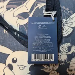 Pokemon X Natural History Museum (NHM) Navy Tote Bag (IN HAND) - Image 3