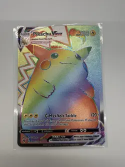 Pokemon Pikachu VMAX 188/185 Vivid Voltage Full Art Rainbow Rare Secret Rare - Image 2