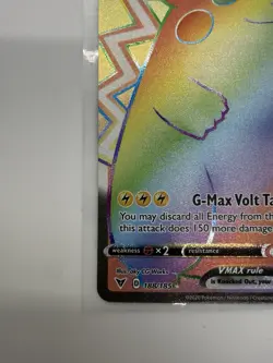 Pokemon Pikachu VMAX 188/185 Vivid Voltage Full Art Rainbow Rare Secret Rare - Image 3