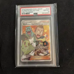 PSA 10 Pokemon Professor Elm's Lecture Lost Thunder Full Art #213 - Image 1