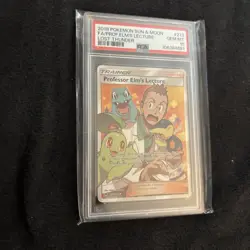 PSA 10 Pokemon Professor Elm's Lecture Lost Thunder Full Art #213 - Image 2