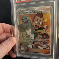 PSA 10 Pokemon Professor Elm's Lecture Lost Thunder Full Art #213 - Image 5
