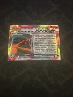 Pokemon TCG Donphan Pokemon Topps Mewtwo Strikes Back 11 Black Topps - Image 2