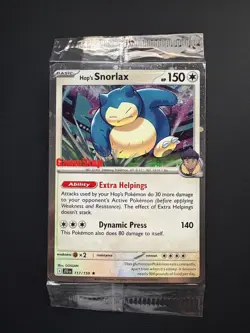 Hop's Snorlax 117/159 Pokemon Gamestop Exclusive Cosmos Holofoil Promo NM - Image 1