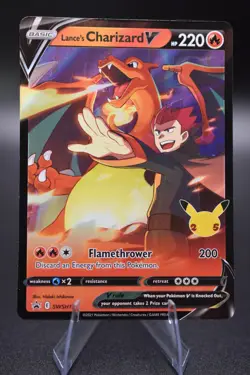 Pokemon TCG Lance's Charizard V SWSH133 SWSH: Sword & Shield Promo Celebrations - Image 1