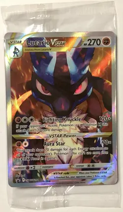 Lucario VSTAR (SWSH291) Pokemon Crown Zenith Black Star Promo Sealed (2023) - Image 1