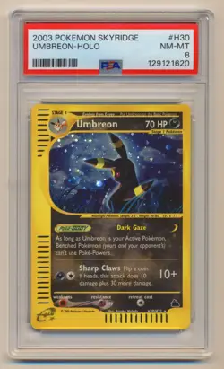 PSA 8 Pokemon Skyridge Holo Rare Umbreon H30/H32 NM/MINT Condition!! - Image 1