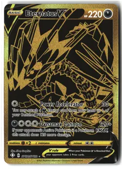 Eternatus V ⭐ SV121/SV122 Holo Secret Rare Shining Fates Shiny Vault Pokemon NM - Image 1