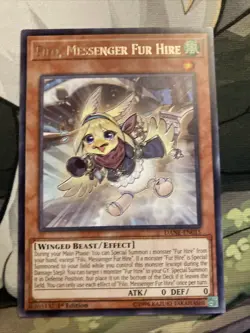 Yugioh! Filo, Messenger Fur Hire x 2 - 1st Ed Rare - DANE-EN015 - NM - Image 1