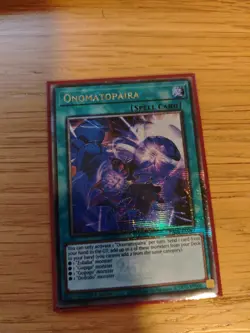 Yu-Gi-Oh - Onomatopaira - Quarter Century Secret Rare RA04-EN089 1st Edition - Image 1
