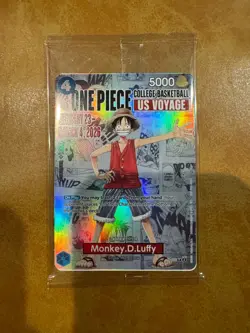 Monkey.D.Luffy (055) (College Basketball US Voyage) P-055 One Piece Promotion... - Image 1