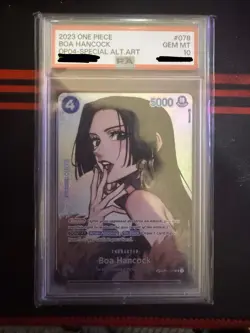 BOA HANCOCK KINGDOMS OF INTRIGUE OP04 ONE PIECE ENGLISH 2023 OP01-078 PSA 10 - Image 1